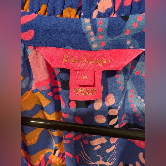 Lilly Pulitzer Shilah Botanical Print Long Sleeve Tiered Dress - Picture 5 of 11